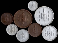 Годовой набор из 8-ми монет 1925 года (Монголия)