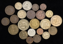 Набор из 23-х довоенных монет (Страны Балтии)