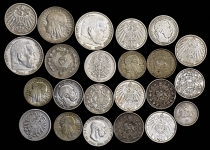 Набор из 23-х сер  монет (Страны мира)