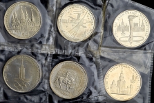 Набор из 6-ти монет Рубль "Олимпиада-80"