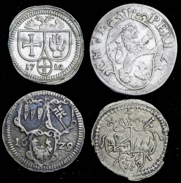 Набор из 4-х сер  монет (страны Европы)
