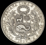 1 соль 1889 (Перу)
