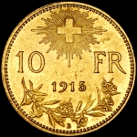 10 франков 1915 (Швейцария)