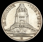 3 марки 1913 "100-летие битвы при Лейпциге" (Саксония)