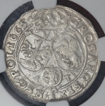 6 грошей 1665 (Польша) (в слабе)