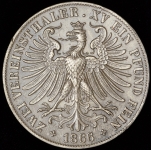 Двойной талер 1866 (Франкфурт)