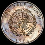 Медаль "Визит Папы Павла VI в ООН" 1965 (Ватикан)
