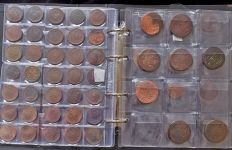 Набор из 114-ти медных монет РИ