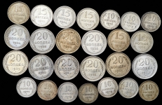 Набор из 26-ти сер  монет СССР