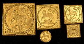 Набор из 5-ти золотых монет 1700 (Нюрнберг)