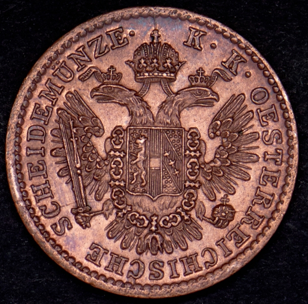 1/2 крейцера 1851 (Австрия)