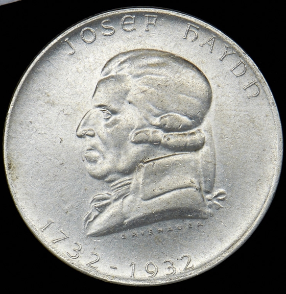 2 шиллинга 1932 "200 лет со дня рождения Йозефа Гайдна" (Австрия)