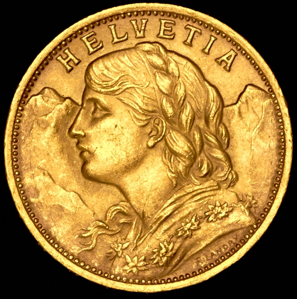 20 франков 1927 (Швейцария)