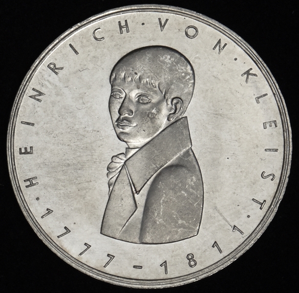 5 марок 1977 "200 лет со дня рождения Генриха фон Клейста" (Германия)