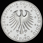 10 евро 2010 "200 лет со дня рождения Роберта Шумана" (Германия)