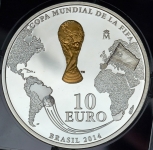 10 евро 2012 "Чемпионат мира по футболу в Бразилии" (Испания)