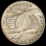 10 марок 1972 "XX летние Олимпийские Игры  Мюнхен 1972 - Узел" (Германия)