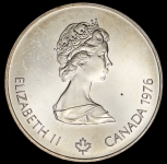 5 долларов 1976 "XXI летние Олимпийские Игры  Монреаль 1976 - Олимпийская деревня" (Канада)