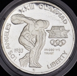 1 доллар 1983 "XXIII летние Олимпийские Игры 1984 в Лос-Анджелесе"