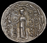 Тетрадрахма  Антиох VII Эвергет  Селевкиды