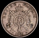 5 франков 1869 (Франция)