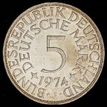 5 марок 1974 (Германия)