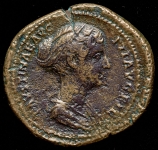 Сестерций аурихалк  Фаустина младшая  Рим империя