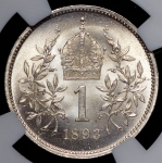1 крона 1893 (Австрия) (в слабе)