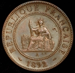 1 сантимо 1892 (Французский Индокитай)