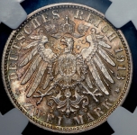 2 марки 1913 (Вюртемберг) (в слабе)