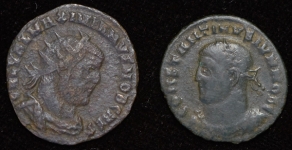 Набор из 2-х медных античных монет
