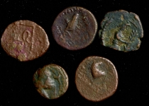 Набор из 5-и медных монет  Парфия