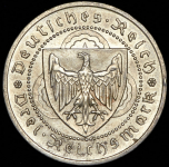 3 марки 1930 "700 лет со дня смерти Вальтера фон дер Фогельвейде" (Германия)