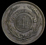 4 сентимо 1869 (Уругвай)