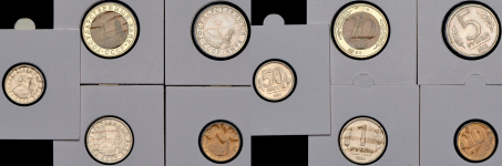 Набор из 15-ти монет РФ 1991-93