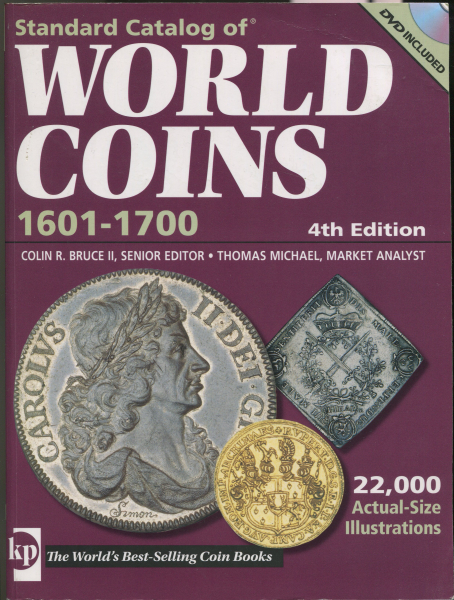 Книга Krause "Standart catalog of world coins 1601-1700  4th edition"