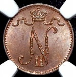 1 пенни 1908 (Финляндия) (в слабе)
