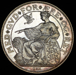 2 кроны 1903 "40 лет правления короля Кристиана IX" (Дания)