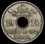 5 геллеров 1914 (Германская Восточная Африка)