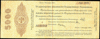 5000 рублей 1919 (Владивосток)