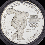1 доллар 1983 "XXIII летние Олимпийские Игры 1984 в Лос-Анджелесе" (США)