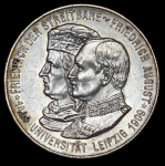 2 марки 1909 "500 лет Университету Лейпцига" (Саксония)