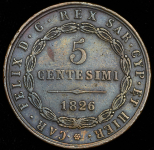 5 чентезимо 1826 (Сардинское королевство)