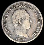 50 чентезимо 1830 (Сардинское королевство)