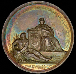 Медаль "Парижский мирный договор 20 ноября 1815"