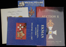 Набор из 4-х аукционных каталогов по фалеристике