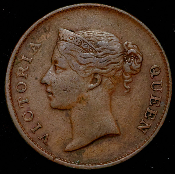 1 цент 1862 (Стрейтс Сетлментс)
