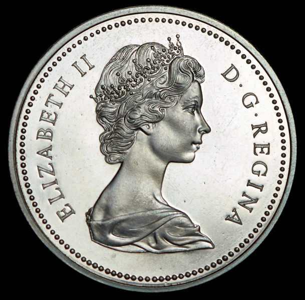 1 доллар 1971 "100 лет присоединению Британской Колумбии" (Канада)