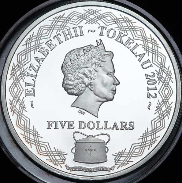 5 долларов 2012 "Стрекоза" (Токелау)