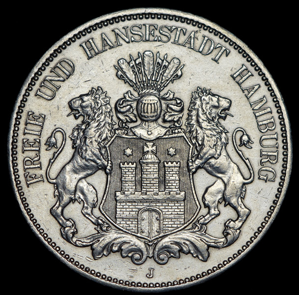 5 марок 1913 (Гамбург)